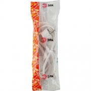 Шнур сетевой с вилкой UX-3х0.75-3м-W с заземл. 3м ПВС 3х0.75кв.мм бел. ЭРА Б0048692 Б0048692