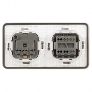 Блок розетка с выключателем Эксперт 11-7521-01 IP55 16А (10AX)-250В СУ бел. Эра Б0063261 Б0063261