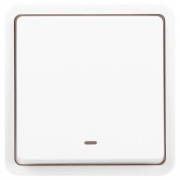 Выключатель Эксперт 11-1522-01 с подсветкой IP55 10АХ-250В СУ бел. Эра Б0063279 Б0063279