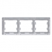 Рамка 3-м Glossa горизонт. алюм. SE GSL000303 GSL000303
