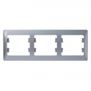 Рамка 3-м Glossa горизонт. алюм. SE GSL000303 GSL000303