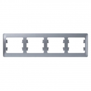 Рамка 4-м Glossa горизонт. алюм. SE GSL000304 GSL000304