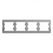 Рамка 4-м Glossa горизонт. алюм. SE GSL000304 GSL000304