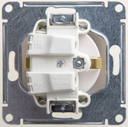 Розетка 1-м СП Glossa 16А IP20 с заземл. механизм перламутр. SE GSL000643 GSL000643