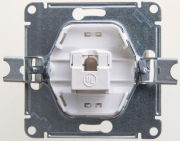 Розетка компьютерная 1-м Glossa RJ45 кат.5E механизм перламутр. SE GSL000681K GSL000681K