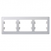 Рамка 3-м Glossa горизонт. перламутр SE GSL000603 GSL000603