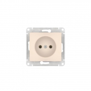 Розетка Glossa 16А без заземл. быстрозажим. клем. механизм беж. SE GSL000241S GSL000241S