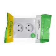 Розетка 2-м СП Glossa 16А IP20 без заземл. бел. SE GSL000120 GSL000120
