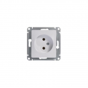 Розетка 1-м СП Glossa 16А IP20 без заземл. механизм бел. SE GSL000141 GSL000141