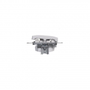 Выключатель 2-кл. СП Glossa 10А IP20 (сх. 5а) 10AX с подсветкой механизм бел. SE GSL000153 GSL000153