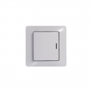 Переключатель проходной 1-кл. СП Glossa 10А IP20 (сх. 6а) 10AX с подсветкой механизм бел. SE GSL000163 GSL000163