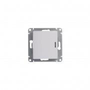 Переключатель проходной 1-кл. СП Glossa 10А IP20 (сх. 6а) 10AX с подсветкой механизм бел. SE GSL000163 GSL000163