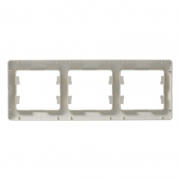 Рамка 3-м Glossa горизонт. беж. SE GSL000203 GSL000203