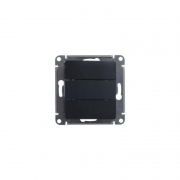 Выключатель 3-кл. СП Glossa 10А IP20 (сх. 1+1+1) 10AX механизм антрацит SE GSL000731 GSL000731