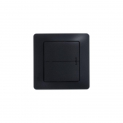 Выключатель 2-кл. СП Glossa 10А IP20 (сх. 5а) 10AX с подсветкой механизм антрацит SE GSL000753 GSL000753