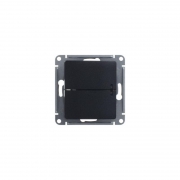 Выключатель 2-кл. СП Glossa 10А IP20 (сх. 5а) 10AX с подсветкой механизм антрацит SE GSL000753 GSL000753