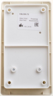 Блок комбинированный Glossa (розетка + 2-кл. выкл.) беж. SE GSL000272 GSL000272