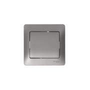 Переключатель проходной 1-кл. СП Glossa 10А IP20 (сх. 6) 10AX механизм платина SE GSL001261 GSL001261