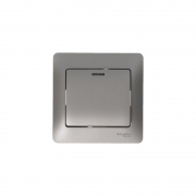 Выключатель 1-кл. СП Glossa 10А IP20 (сх. 1а) 10AX с подсветкой механизм платина SE GSL001213 GSL001213