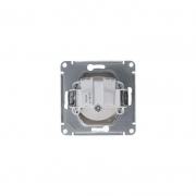 Розетка 1-м СП Glossa 16А IP20 250В с заземл. механизм платина SE GSL001243 GSL001243