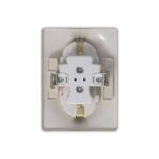 Розетка 2-м СП Glossa 16А IP20 250В с заземл. в сборе платина SE GSL001224 GSL001224