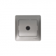 Розетка телевизионная оконечная TV Glossa 1дБ механизм платина SE GSL001291 GSL001291