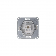 Розетка компьютерная 1-м Glossa RJ45 кат.5E механизм платина SE GSL001281K GSL001281K