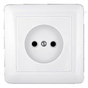 Розетка 1-м СП 1мод. Хит 10А IP20 250В без заземл. без защ. шторок бел. SE RS10-132-B RS10-132-B
