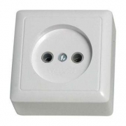 Розетка 1-м ОП Хит 10А IP20 250В без заземл. без защ. шторок бел. SE RA10-131-B RA10-131-B