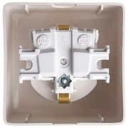 Розетка 1-м ОП Хит 16А IP20 250В с заземл. защ. шторки бел. SE RA16-138-B RA16-138-B