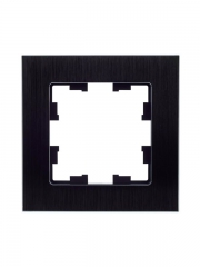 Рамка 1-м BRITE РУ-1-1-БрЧ металл черн. IEK BR-M12-M-K02 BR-M12-M-K02