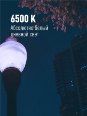Лампа светодиодная высокомощная HWLED 80Вт 220В E27 6500К (переходник с E27 на E40 в комплекте) КОСМОС LksmHWLED80WE2765 LksmHWLED80WE2765