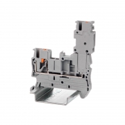 Клемма проходная под вставной штекер зажим push-in 2 точки подключения 2.5кв.мм сер. DKC VPR-2.5-1P VPR-2.5-1P