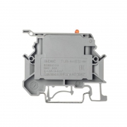 Клемма для предохранителя винтовой зажим 2 точки подключения индикация 24В 4кв.мм сер. DKC TUR-4-HESILED24 TUR-4-HESILED24