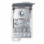 Блок распределительный винтовой зажим 1х185кв.мм 2х35кв.мм 5х16кв.мм 4х10кв.мм DKC POD-400 POD-400