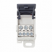 Блок распределительный винтовой зажим 3х16кв.мм 4х6кв.мм DKC POD-80 POD-80