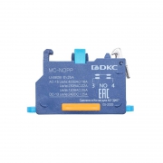 Блок контактный с клеммным безвинтовым зажимом нормально-открытый DKC MC-NOPP MC-NOPP