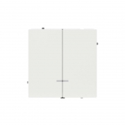 Выключатель 2-кл. KANT с подсветкой бел. магнолия DKC 7000134 7000134