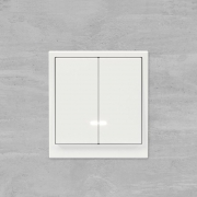 Выключатель 2-кл. KANT с подсветкой бел. магнолия DKC 7000134 7000134