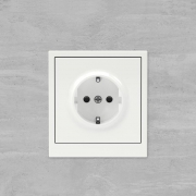 Розетка силовая KANT 2P+E защ. шторки бел. магнолия DKC 7000003 7000003