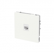 Розетка компьютерная 1-м KANT RJ45 кат.5E без шторки бел. магнолия DKC 7000663 7000663