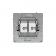 Розетка компьютерная 2-м KANT RJ45 кат.6A без шторки бел. магнолия DKC 7000674 7000674