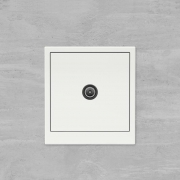 Розетка телевизионная проходная TV KANT бел. магнолия DKC 7000513 7000513