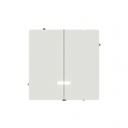 Выключатель 2-кл. KANT с подсветкой бел. песок DKC 7010134 7010134