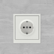 Розетка силовая KANT 2P+E защ. шторки бел. песок DKC 7010003 7010003