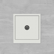 Розетка телевизионная проходная TV KANT бел. песок DKC 7010513 7010513