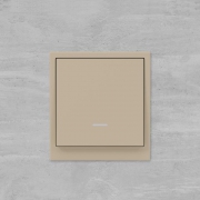 Выключатель 1-кл. KANT с подсветкой ванильн. марципан DKC 7015133 7015133