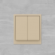 Выключатель 2-кл. KANT ванильн. марципан DKC 7015104 7015104