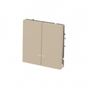 Выключатель 2-кл. KANT с подсветкой ванильн. марципан DKC 7015134 7015134