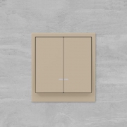 Выключатель 2-кл. KANT с подсветкой ванильн. марципан DKC 7015134 7015134